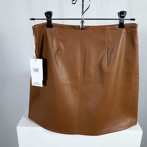 Good American Better Than Leather Miniskirt Size 4 - Picture 3 of 4